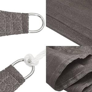 Żagiel przeciwsłoneczny, 160 g/m², antracytowy, 3x3 m, hdpe