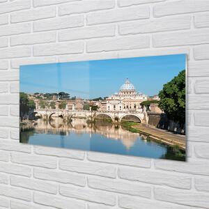 Panel Szklany Rzym Rzeka mosty