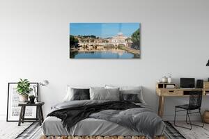 Obraz na szkle Rzym Rzeka mosty