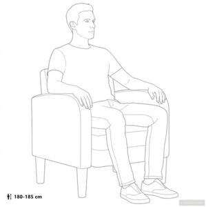 Sofa fotel z podÅokietnikami czarny 54 cm skÃ³ra ekologiczna