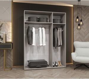 Szafa uchylna otwierana Piano 2 150 wys. 202 cm orzech warmia + u. kaszmir