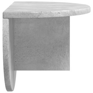 Nowoczesna półka ścienna w kolorze betonowym szarym - minimalistyczny design i funkcjonalność do każdego wnętrza