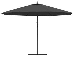 Parasol wiszący z aluminiowym słupkiem, 350 cm, antracytowy