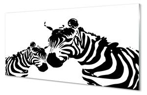 Obraz na szkle Malowane zebry