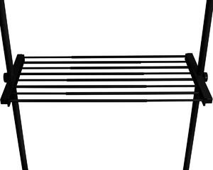 Wenko Teleskopowa półka druciana Herkules, 73–120cm, czarna