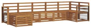 Zestaw mebli ogrodowych z litego drewna akacjowego w nowoczesnym stylu