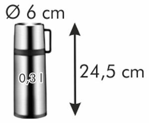 Tescoma Termos z kubkiem CONSTANT 0.3 l, nierdzewn, 0,3 l