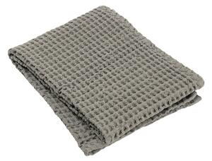Ręcznik z wzorem waflowym CARO taupe 50 x 100 cm Blomus