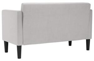 Sofa dwuosobowa cloud grey 111 cm tkanina