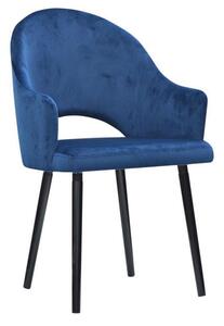 Niebieski fotel tapicerowany Jorti 2X - 68 kolorów