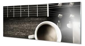 Obraz na szkle Kawa gitara