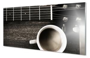 Obraz na szkle Kawa gitara