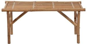 Składana ławka ogrodowa z poduszką, 118 cm, bambusowa
