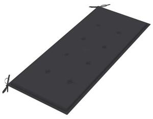 Składana ławka ogrodowa z poduszką, 118 cm, bambusowa