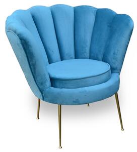 Fotel wypoczynkowy w stylu glamour - Beweris 40 kolorów