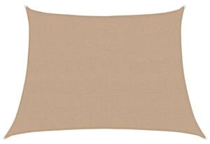 Żagiel przeciwsłoneczny, 160 g/m², kolor taupe, 4/5x3 m, hdpe