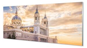 Obraz na szkle Hiszpania Katedra zachód słońca