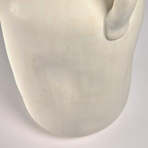 Biały ceramiczny wazon Kave Home Caetana, wys. 55 cm