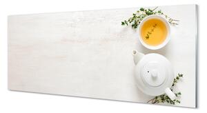 Obraz na szkle Dzbanek herbata