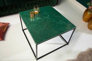 Zielony kwadratowy stolik kawowy do salonu - Malloc