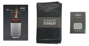 Joseph Joseph Kosz na śmieci z funkcją zgniatania IntelligentWaste™ Titan 30 nierdzewny