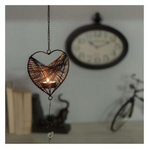 Świecznik wiszący Wire Heart 77cm
