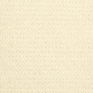 Żagiel przeciwsłoneczny, 160 g/m², kremowy, 3x4 m, hdpe