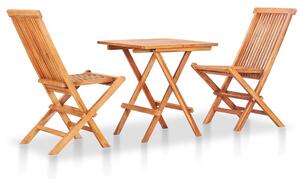 Stół drewniany i krzesła na taras, balkon - Trivo 2X