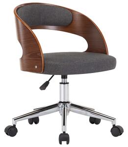Szary minimalistyczny fotel biurowy - Oxofi 5X