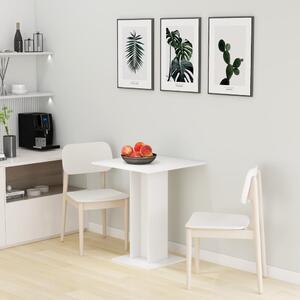Stolik bistro, biały, 60x60x75 cm, materiał drewnopochodny