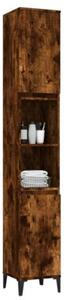 Szafka łazienkowa, przydymiony dąb, 30x30x190 cm