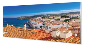 Obraz na szkle Hiszpania Miasto morze góry