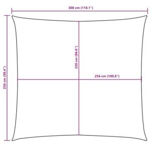 Prostokątny żagiel ogrodowy, tkanina oxford, 2,5x3 m, czerwony