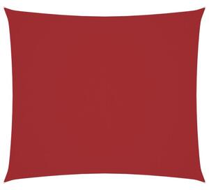 Prostokątny żagiel ogrodowy, tkanina oxford, 2,5x3 m, czerwony