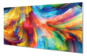 Obraz na szkle Kolorowe nieregularne paski fraktale