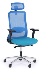 Krzesło biurowe JILL 1+1 GRATIS, niebieski