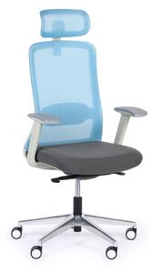Krzesło biurowe JAMES 1+1 GRATIS, niebieski