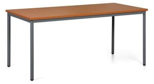 Stół do jadalni TRIVIA, ciemnoszara konstrukcja, 1600 x 800 mm, czereśnia