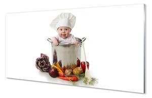 Panel nad Blat Kuchenny Zabawne Ujęcie z Warzywami