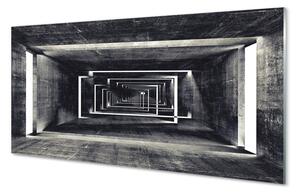 Panel szklany do Kuchni Abstrakcyjny Tunel