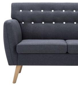 Sofa 3-osobowa tapicerowana tkaninÄ , 172x70x82 cm, ciemnoszara