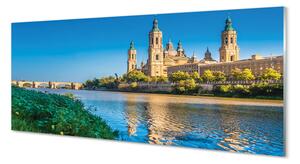 Obraz na szkle Hiszpania Katedra rzeka