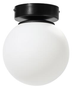 Lampa sufitowa Aurelia czarna z 1 kulistym kloszem
