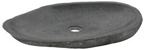 Umywalka z kamienia rzecznego, owalna, 60-70 cm