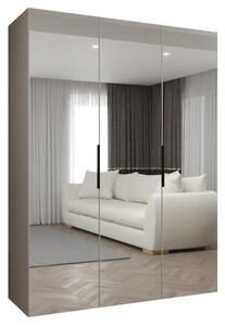 Szafa uchylna otwierana Marbella 3 150 wys. 202 cm kaszmir + u. czarny