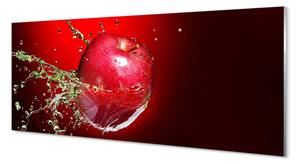 Obraz na szkle Jabłko krople wody