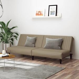 Sofa, 2-osobowa cappuccino, sztuczna skÃ³ra