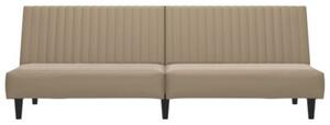 Sofa, 2-osobowa cappuccino, sztuczna skÃ³ra