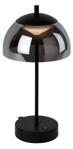 Moderne tafellamp zwart 35 cm smoke glas incl. LED 3-staps dimbaar - Djent Oswietlenie wewnetrzne