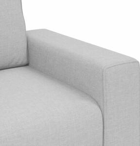 Sofa 3-osobowa, szara chmurowy, 220x77x82 cm, tkaninÄ